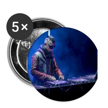 DJ Festival - Buttons groß 56 mm (5er Pack) - Weiß - Vorne