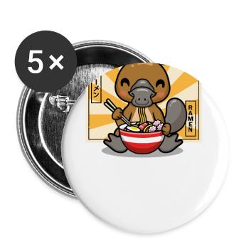 Platypus - Buttons large 2.2''/56 mm (5-pack) - white - Front