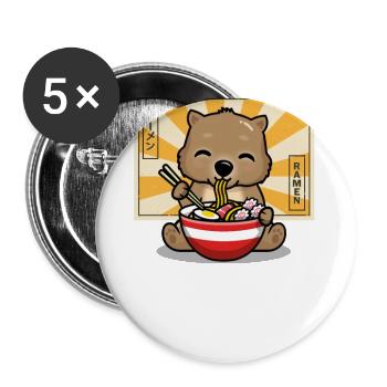 Wombat - Buttons large 2.2''/56 mm (5-pack) - white - Front