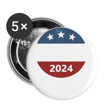 DeSantis 2024 - Buttons large 2.2''/56 mm (5-pack) - white - Front