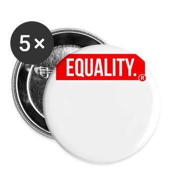 EQUALITY - Buttons large 2.2''/56 mm (5-pack) - white - Front