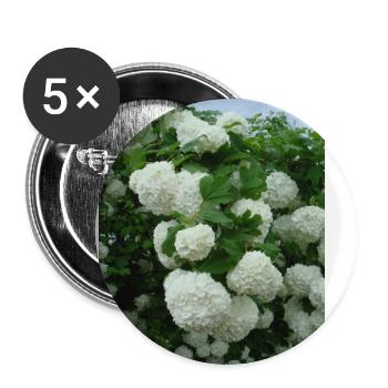 Snowball branches white - Spring - Buttons large 2.2''/56 mm (5-pack) - white - Front