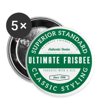 Ulti 11 Authentic - Buttons large 2.2''/56 mm (5-pack) - white - Front