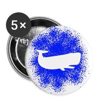 Sperm Whale Ocean Protector - Buttons large 2.2''/56 mm (5-pack) - white - Front