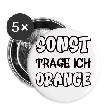 Otherwise I wear orange saying color orange - Buttons large 2.2''/56 mm (5-pack) - white - Front
