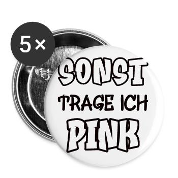 Otherwise I'll wear pink Saying Color pink - Buttons large 2.2''/56 mm (5-pack) - white - Front