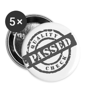 QUALITY CHECK - PASSED - Buttons large 2.2''/56 mm (5-pack) - white - Front