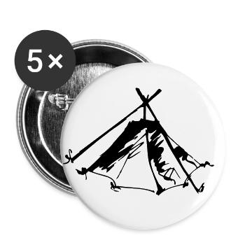 kothe2a - Buttons groß 56 mm (5er Pack) - Weiß - Vorne