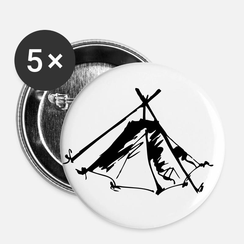 kothe2a - Buttons large 2.2''/56 mm (5-pack) - white