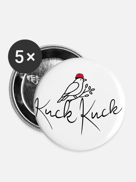 Cuckoo call - cuckoo - Buttons large 2.2''/56 mm (5-pack) - white
