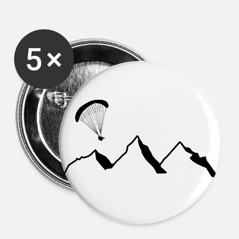 Paraglider - Buttons large 2.2''/56 mm (5-pack) - white