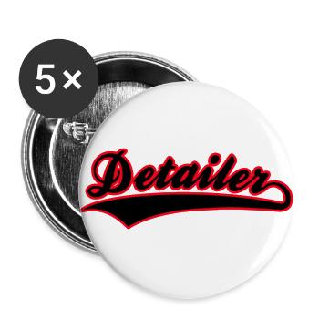 Car Detailer, Car Lover, Vehicle Detailer - Buttons large 2.2''/56 mm (5-pack) - white - Front