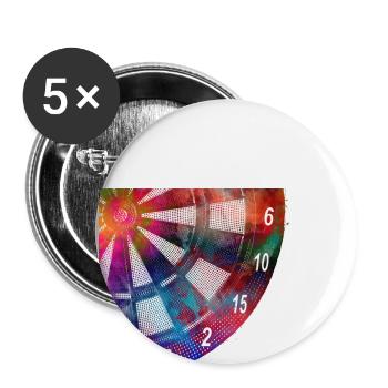 darts sport article #darts #sport - Buttons large 2.2''/56 mm (5-pack) - white - Front