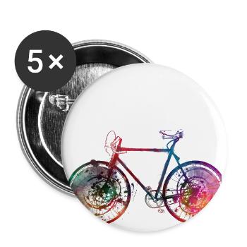 Cycling Bike sport article #cycling #sport #biking - Buttons large 2.2''/56 mm (5-pack) - white - Front