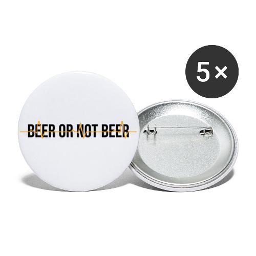 BEER OR NOT BEER II - Paquete de 5 chapas grandes (56 mm)