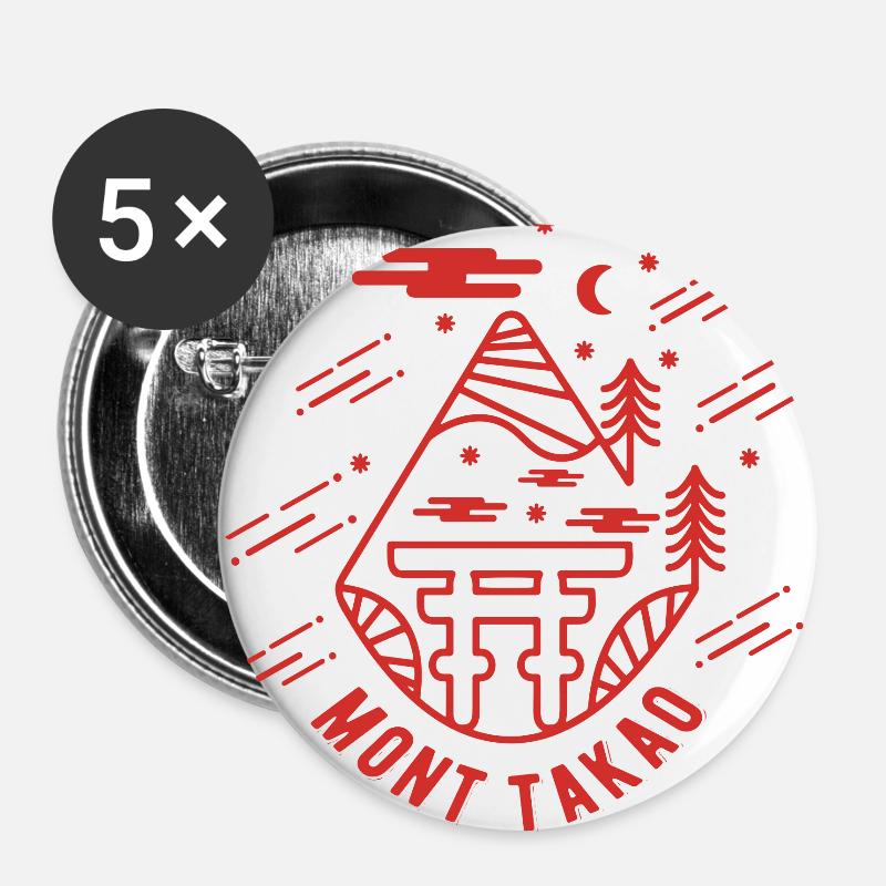 Mount Takao - Buttons large 2.2''/56 mm (5-pack) - white
