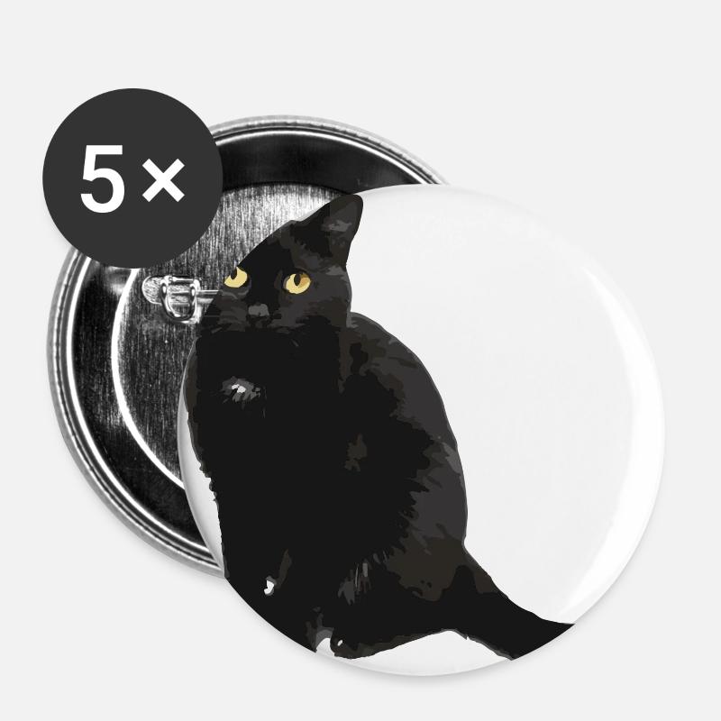 cat - Buttons large 2.2''/56 mm (5-pack) - white