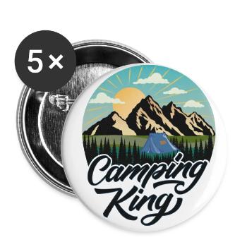 Camping - Buttons large 2.2''/56 mm (5-pack) - white - Front