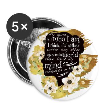 Sydney Sage Quote - Richelle Mead Vampire Academy - Buttons large 2.2''/56 mm (5-pack) - white - Front