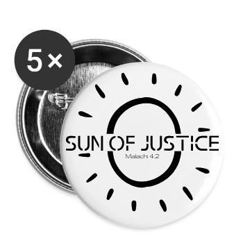 Sun of justice - Mal/4:2 - Buttons large 2.2''/56 mm (5-pack) - white - Front