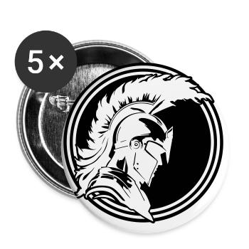 Warrior Sparta Helmet Spartan - Buttons large 2.2''/56 mm (5-pack) - white - Front