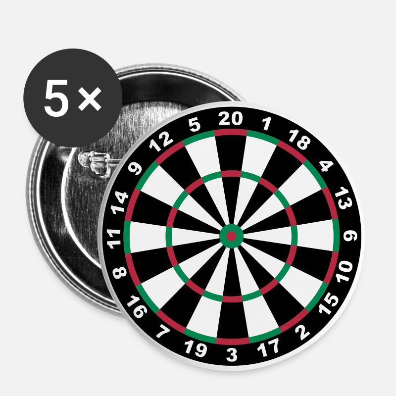 Target for darts - Buttons large 2.2''/56 mm (5-pack) - white