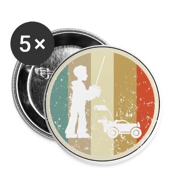 RC Rennauto Buggy Racer Ferngesteuertes Auto - Buttons groß 56 mm (5er Pack) - Weiß - Vorne