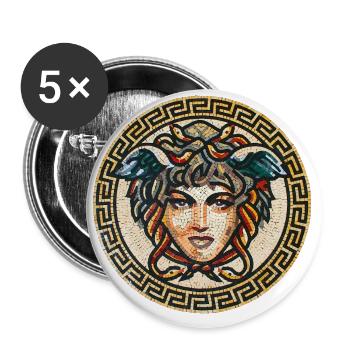 Medusa - Buttons large 2.2''/56 mm (5-pack) - white - Front