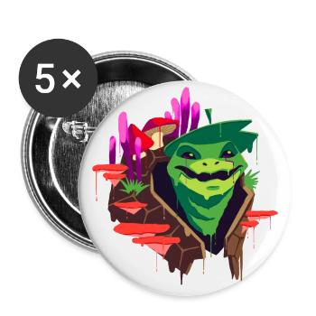 A Beautiful Druid of Spore Circle Design - Buttons large 2.2''/56 mm (5-pack) - white - Front