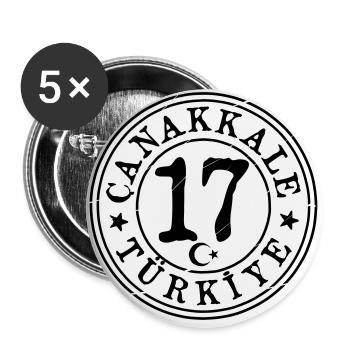 Canakkale 17 Vintage - Buttons groß 56 mm (5er Pack) - Weiß - Vorne