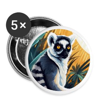 Lemur - Buttons large 2.2''/56 mm (5-pack) - white - Front