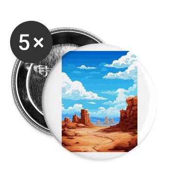 Goblin Valley State Park Vintage Travel Poster WPA - Buttons large 2.2''/56 mm (5-pack) - white - Front