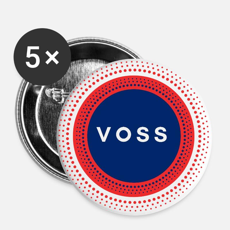 Voss Norway - Buttons large 2.2''/56 mm (5-pack) - white