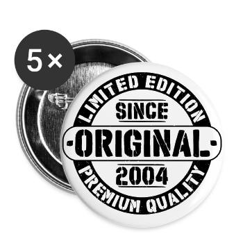 Original 2004 Vintage Vintage Birthday - Buttons large 2.2''/56 mm (5-pack) - white - Front