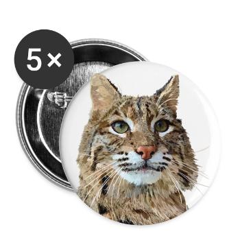 Lynx - Buttons large 2.2''/56 mm (5-pack) - white - Front