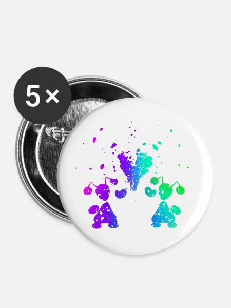 ANTIEN - take a heart - Buttons groß 56 mm (5er Pack) - Weiß
