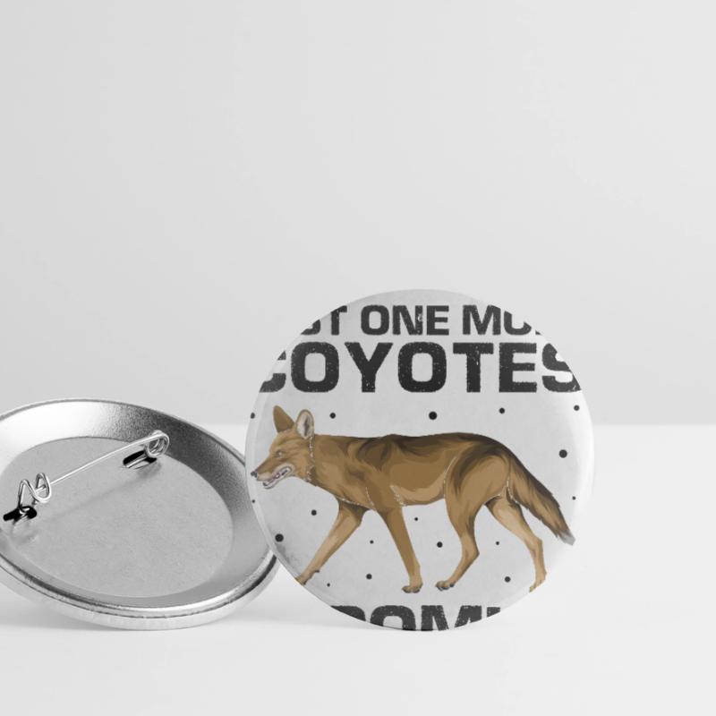 Conception de coyote pour les réacteurs de coyote Lot de 5 grands badges (56 mm)