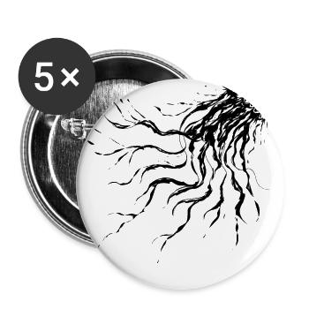 Jellyfish - Buttons large 2.2''/56 mm (5-pack) - white - Front