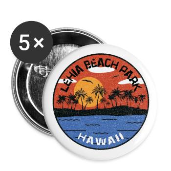 Sunset Lehia Beach Park Hawaii - Buttons large 2.2''/56 mm (5-pack) - white - Front