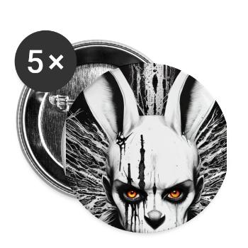 Death Metal Horror Fan Artwork Skulls Skull Art G - Buttons large 2.2''/56 mm (5-pack) - white - Front