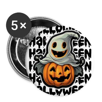 Halloween design creepy for the next party - Buttons large 2.2''/56 mm (5-pack) - white - Front