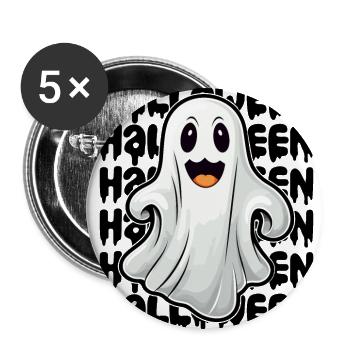 Halloween design creepy for the next party - Buttons large 2.2''/56 mm (5-pack) - white - Front