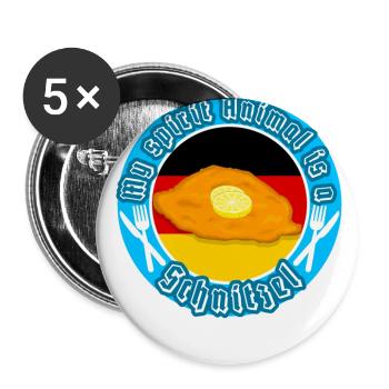 My soul animal is a schnitzel funny saying - Buttons large 2.2''/56 mm (5-pack) - white - Front