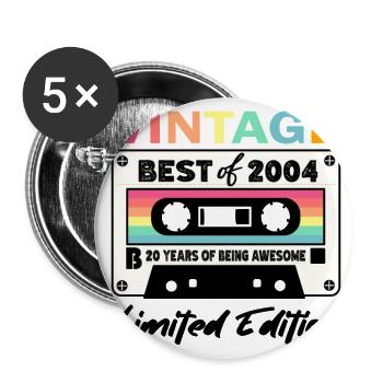 Best of 2004 - 20th Anniversary Limited Edition - Lot de 5 grands badges (56 mm) - blanc - Devant