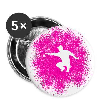 Pétanque Pro - Perfect throw with the boules ball - Buttons large 2.2''/56 mm (5-pack) - white - Front