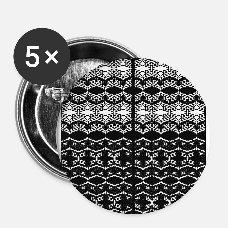 Unique Art - Buttons large 2.2''/56 mm (5-pack) - white