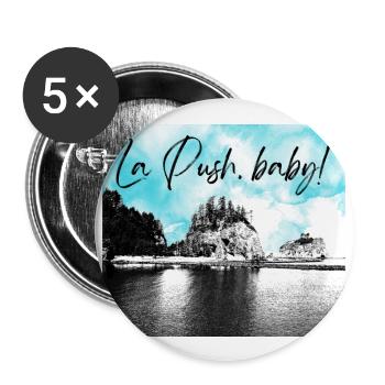 La Push, baby! Illustration - Buttons large 2.2''/56 mm (5-pack) - white - Front