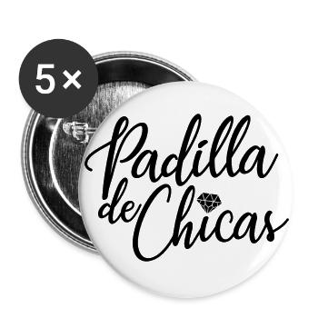Padilla de Chicas Bride's Gang Bridesmaid Wedding - Buttons large 2.2''/56 mm (5-pack) - white - Front