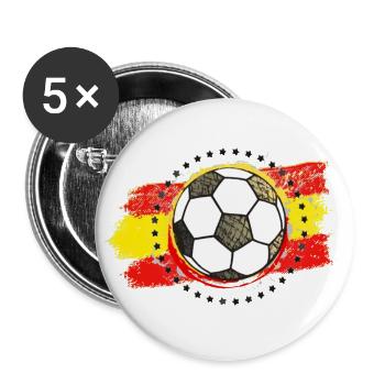 Football Spain (Spain) 02 - Buttons large 2.2''/56 mm (5-pack) - white - Front