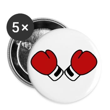 boxing gloves - Buttons large 2.2''/56 mm (5-pack) - white - Front
